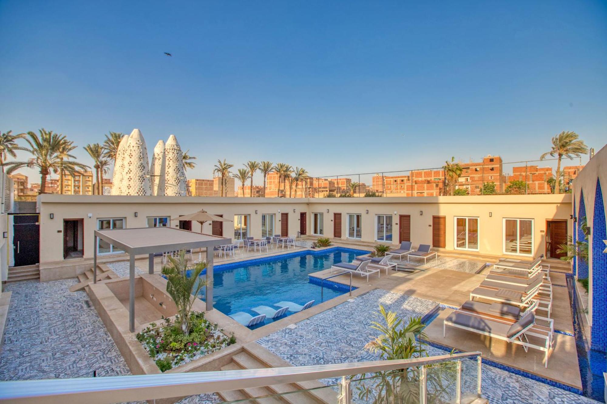 Mazar Pyramids Hotel Kafret el-Gabal Extérieur photo